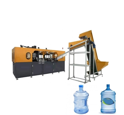 4300 kg Volledig automatische twee holte PET-flessen blaasmachine voor 10L tot 20L flessen