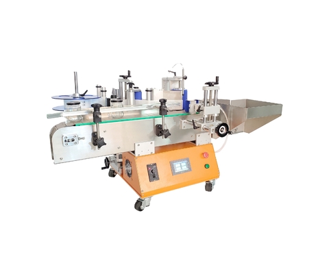 Schrijfmachine voor het zelfklevend etiketteren van voedselproducten