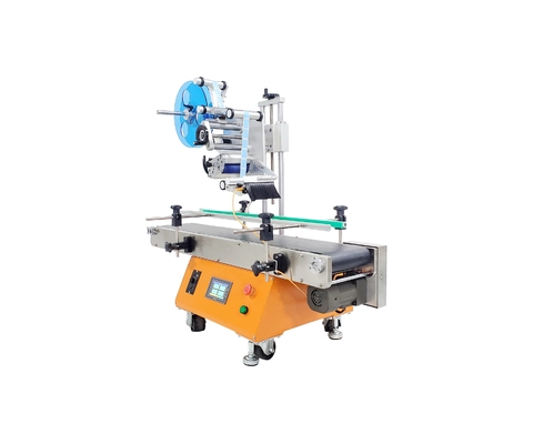 Schrijfmachine voor het zelfklevend etiketteren van voedselproducten