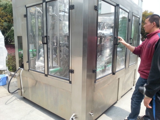 Volledig automatische 5000B/H Drink Yogurt Flessen Wassen Vulling Capping Machine voor boerderijen