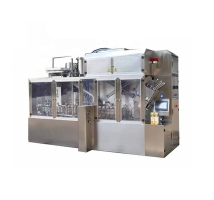 Aseptic Gable Top Carton Filling Machine voor het vullen van materiaal melk sap drank