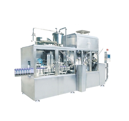 Aseptic Gable Top Carton Filling Machine voor het vullen van materiaal melk sap drank