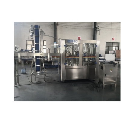 220v/380v/415v/440v/480v 8 koppen drie in één koolzuurhoudende dranken en sap vulmachine