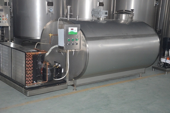 Koelopslagtank voor 800L roestvrijstalen melk voor industriële verwerking en compressorverwerking
