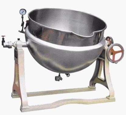 SUS304/316L 300L stoomverwarmende kookketel voor voedselverwerkingsapparatuur
