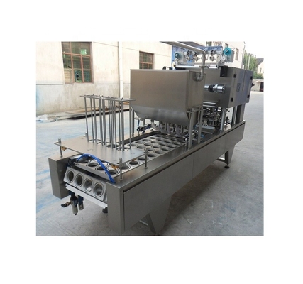 Max. Luchtverbruik 0,5 m3/min IJs Yoghurt Pudding Cup Filling Sealing Machine