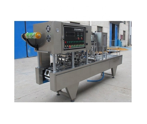 Max. Luchtverbruik 0,5 m3/min IJs Yoghurt Pudding Cup Filling Sealing Machine