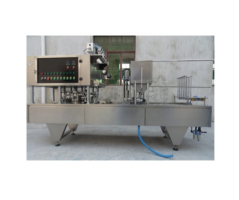 Max. Luchtverbruik 0,5 m3/min IJs Yoghurt Pudding Cup Filling Sealing Machine