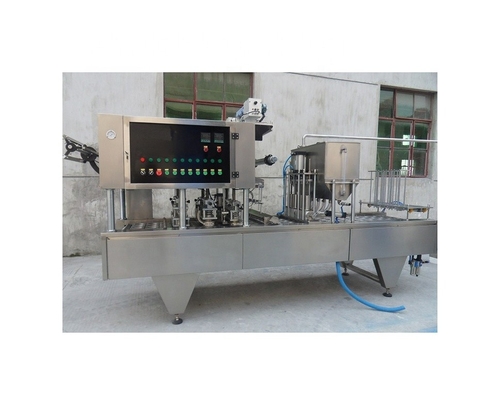 Max. Luchtverbruik 0,5 m3/min IJs Yoghurt Pudding Cup Filling Sealing Machine