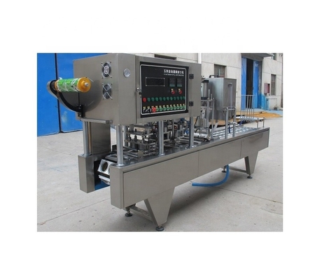 Max. Luchtverbruik 0,5 m3/min IJs Yoghurt Pudding Cup Filling Sealing Machine