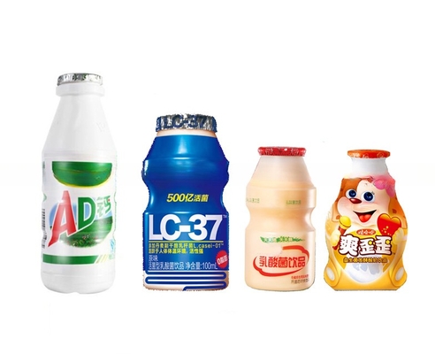 4000b/h PP/HDPE/PE geurige yoghurt flessen vulmachine met aluminiumfolie afdichting