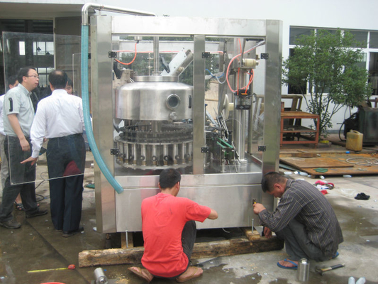 4000b/h PP/HDPE/PE geurige yoghurt flessen vulmachine met aluminiumfolie afdichting