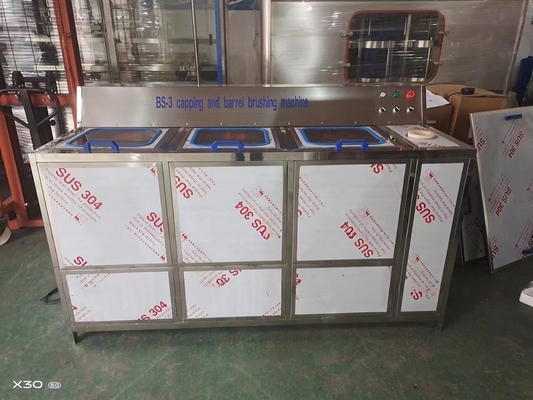 Semi-automatische waterwasmachine met binnenvat, buitenvat en flessenwasmachine met een snelheid van 100 BPH