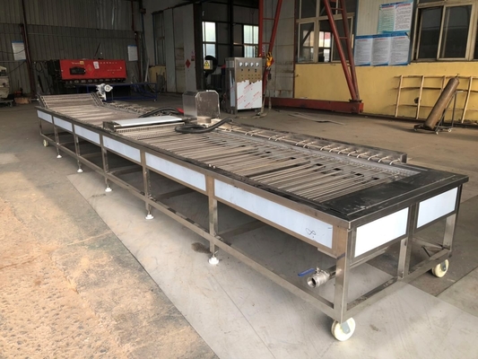 4000*1600*1850mm Donut Roll Fryer Machine voor kookolie Volledig automatisch en voedselkwaliteit