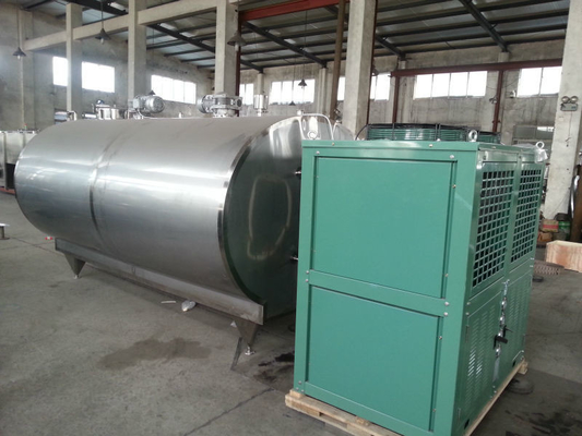 1250 KG SUS304/316L roestvrij staal 5000L/H melk koelcontainer ideaal voor zuivel