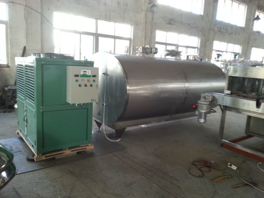 1250 KG SUS304/316L roestvrij staal 5000L/H melk koelcontainer ideaal voor zuivel