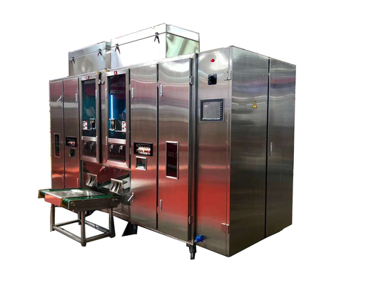 4000-6000 Pouch/Hr 2 hoofd aseptische zak verpakkingsmachine voor melk sap bonen melk pindamelk