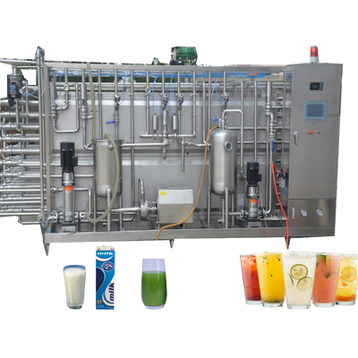 Automatische tubulaire UHT-sterilisator van 3000L/h voor dranken en vloeibare voedingsmiddelen