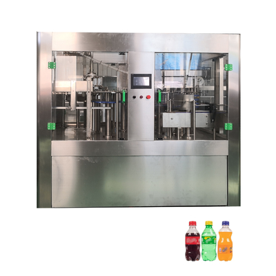 Isobarische spoelmachine voor het vullen en afdekken van PET-flessen met koolzuurhoudende dranken 3-in-1 Eenheid 10000 liter per uur