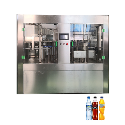 Isobarische spoelmachine voor het vullen en afdekken van PET-flessen met koolzuurhoudende dranken 3-in-1 Eenheid 10000 liter per uur
