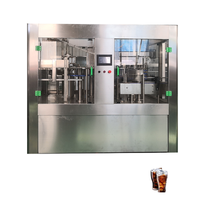 Isobarische spoelmachine voor het vullen en afdekken van PET-flessen met koolzuurhoudende dranken 3-in-1 Eenheid 10000 liter per uur