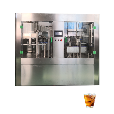Isobarische spoelmachine voor het vullen en afdekken van PET-flessen met koolzuurhoudende dranken 3-in-1 Eenheid 10000 liter per uur